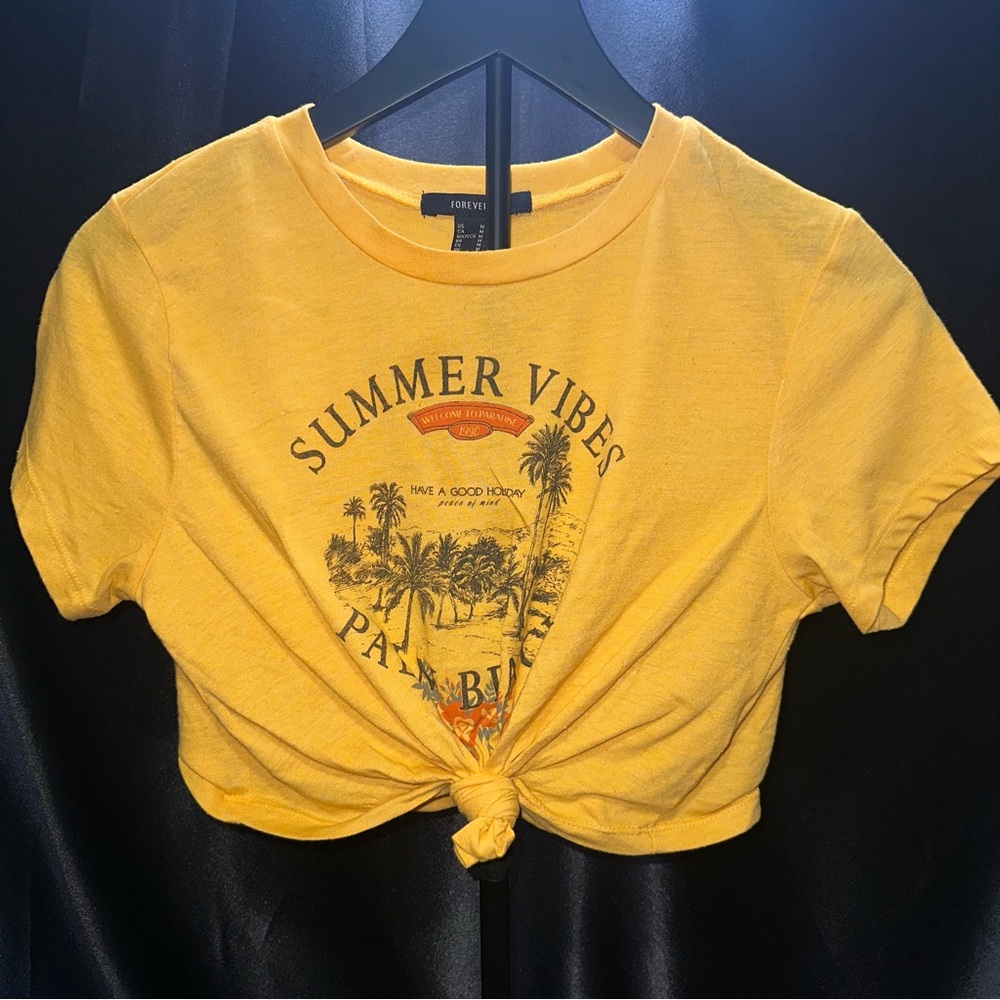 Forever 21 Bright Yellow Tee